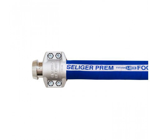 Пищевой  рукав «SELIGER-PREM», нап/всас, вн. диам. 25 мм, -40C, 10bar, EPDM, TL025SL-PR TITAN LOCK