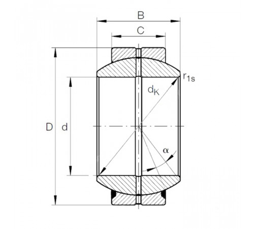 Подшипник GEG30ES-2RS ISKRA