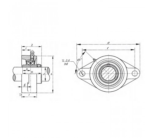 Подшипниковый узел UCFL208 FKD