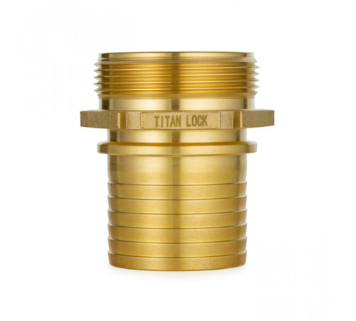 1,25in, штуцер с наружной резьбой под рукав, латунь, TLSM32BR TITAN LOCK