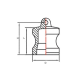 Камлок латунный тип DР, заглушка для розетки 3/4", TL75DPBR TITAN LOCK