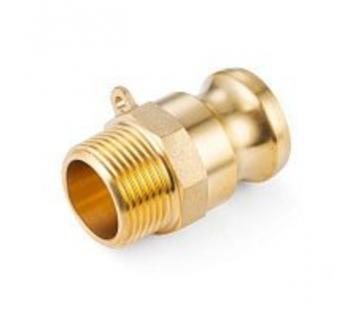 Камлок латунный тип F ниппель, наруж. резьба BSP 1/2", TL50FBR TITAN LOCK