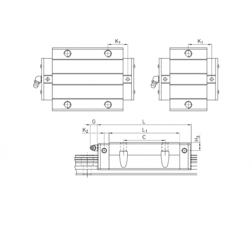 Каретка HCW35CCZAH (HGW35CCZAH) TECHNIX