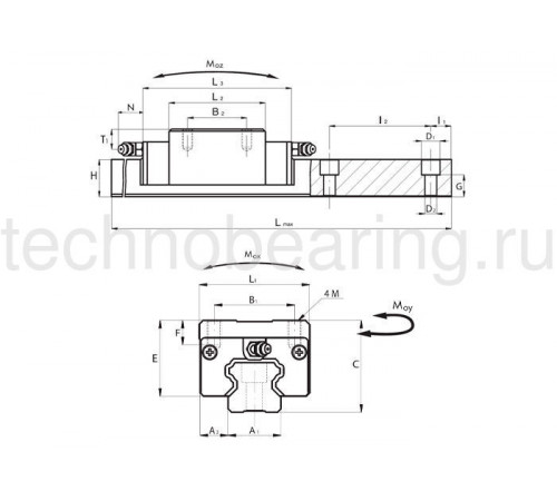 Каретка SNC30P1N NBS (ISB)