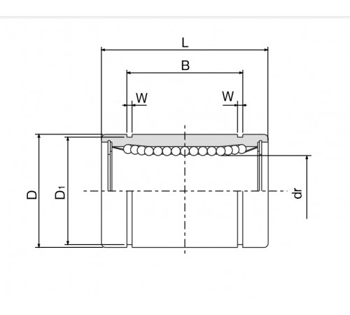 Линейный подшипник LME20-UU ISKRA