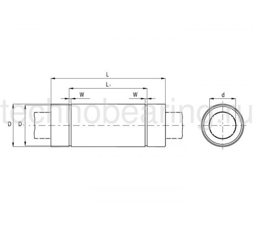 Подшипник KB0825PP NBS (ISB)