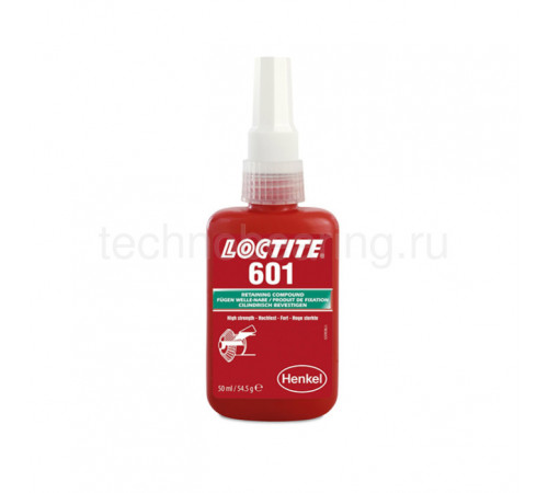 Вал-втулочный фиксатор высокой прочности, низкой вязкости, 50 мл, 601 Loctite