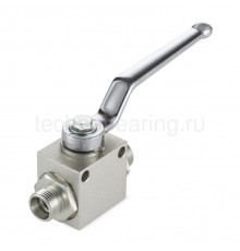 Гидравлический шаровой кран, DN 6 (1/4"), типа НР-НР M14X1.5, с креп. отв., сталь, TLHYDV1/4M TITAN LOCK