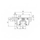 Каретка HCW30HCZAH (HGW30HCZAH) TECHNIX