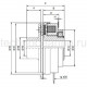 Муфта электромагнитная дисковая SCM065-2 Corbetta