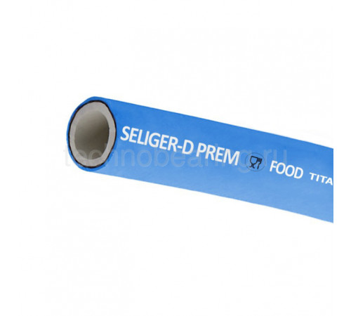 Пищевой  рукав напорный «SELIGER-D-PREM», вн. диам. 25 мм, -40C, 10bar, EPDM, TL025SL-D-PR TITAN LOCK