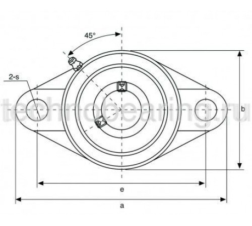 Подшипниковый узел UCFL206 TECHNIX