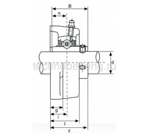 Подшипниковый узел UCFL206 TECHNIX