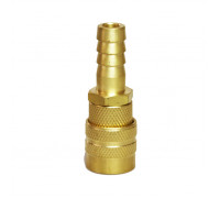 1/4in, БРС серия D, ISO 6150 B, розетка, хвост под рукав, латунь TL2DFH-B TITAN LOCK