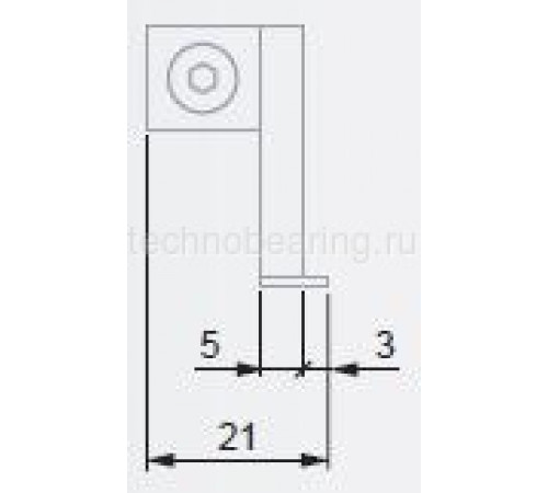 Измерительная вставка со смещенной измерительной поверхностью VBO 02630049 Tesa
