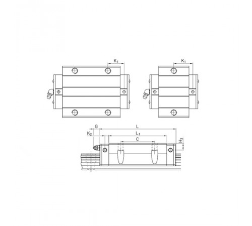 Каретка HCW30CCZAH (HGW30CCZAH) TECHNIX