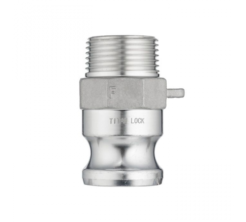 Камлок алюминиевый тип F ниппель, наруж. резьба BSP 3/4", TL75FAL TITAN LOCK