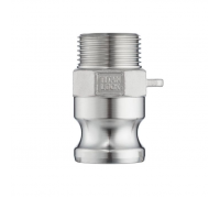 Камлок нержавеющий тип F ниппель, наруж. резьба BSP 2 1/2", AISI304, TL250FSS TITAN LOCK