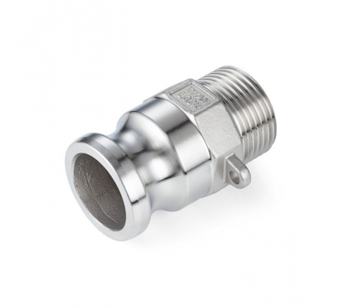 Камлок нержавеющий тип F ниппель, наруж. резьба BSP 2 1/2", AISI304, TL250FSS TITAN LOCK