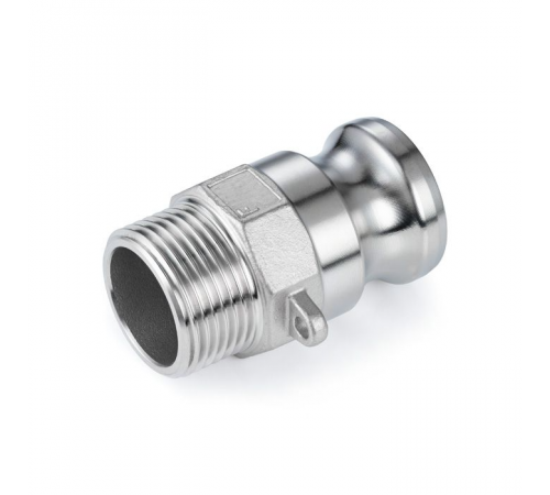Камлок нержавеющий тип F ниппель, наруж. резьба BSP 2 1/2", AISI304, TL250FSS TITAN LOCK