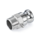 Камлок нержавеющий тип F ниппель, наруж. резьба BSP 2 1/2", AISI304, TL250FSS TITAN LOCK