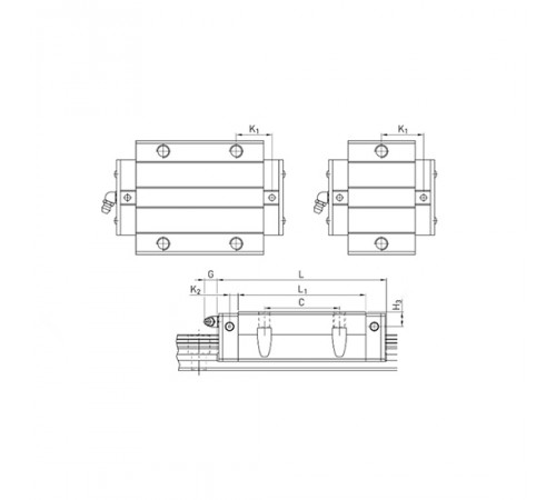 Каретка HCW25CCZAH (HGW25CCZAH) TECHNIX