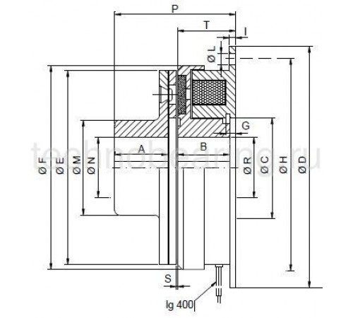 Муфта электромагнитная дисковая DSM045-2 Corbetta