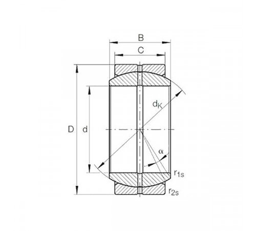 Подшипник GE30ES-2RS TECHNIX