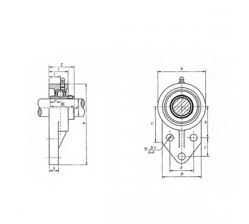 Подшипниковый узел UCFB204 FKD