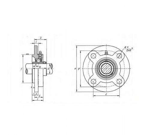 Подшипниковый узел UCFC205 FKD