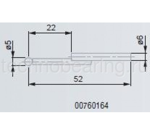 Стандартная вставка с твердосплавным шариком d 5 мм 00760164 Tesa