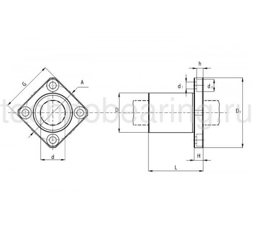Втулка шариковая KBK10PP NBS (ISB)